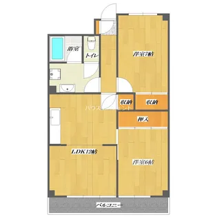 第3仲町マンション【1階】の間取り
