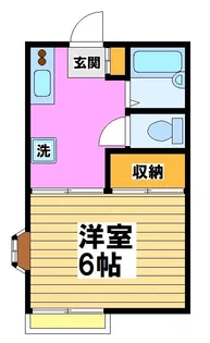 三藤ハイツ(ミツフジハイツ)【2階】の間取り