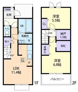 HARBEST II(ハーベスト II) Aの間取り