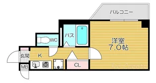 インターナショナル上汐【6階】の間取り