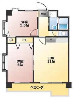 アイランドヒルズ【5階】の間取り