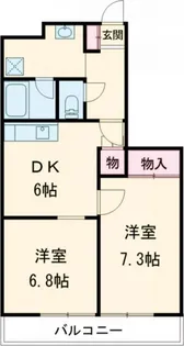 フォレストウインド【2階】の間取り