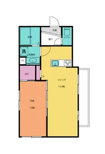 ミル・ガーデン【1階】の間取り