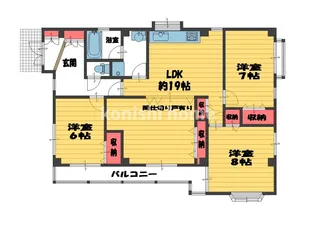 グリューネスハイム【3階】の間取り