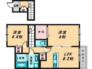 メゾン池島【2階】の間取り