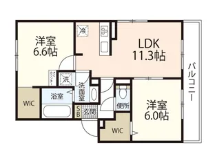 KTPARK牛田シティ【2階】の間取り