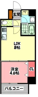 アーリーズ守口【3階】の間取り