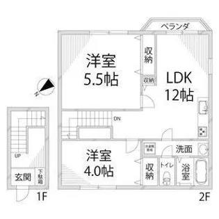 ラフィネ・ロジュマン【2階】の間取り