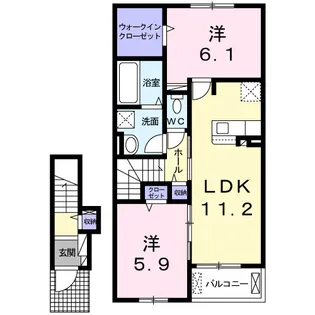 サンパティークNAHO【2階】の間取り