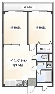 メゾンドアイル【1階】の間取り