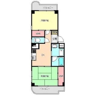 メゾン友愛【2階】の間取り