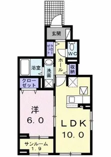グラン・サウス【1階】の間取り