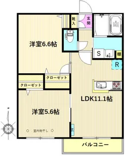 ベルモア【1階】の間取り