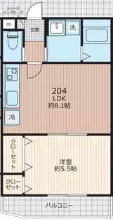 エベラ大倉山【2階】の間取り