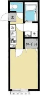 サンズパーク六実【2階】の間取り