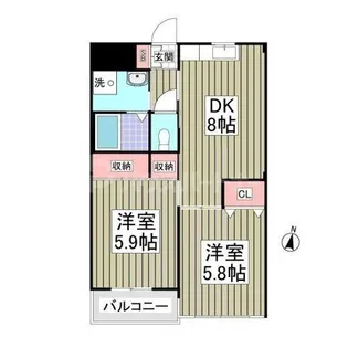 サンピアヒラタ【3階】の間取り