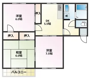 コートハウス【2階】の間取り