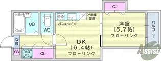 K’S HOUSE【4階】の間取り