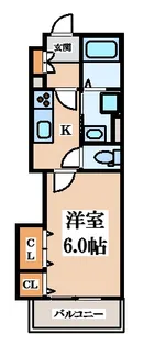 クリエオーレ小若江【3階】の間取り