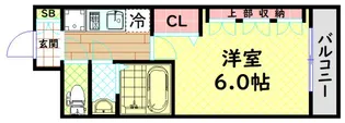 プレサンス桜川グロワール【6階】の間取り