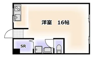 GATE80長居スタジアム【3階】の間取り