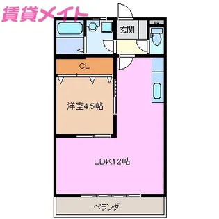 サンヴェール【1階】の間取り
