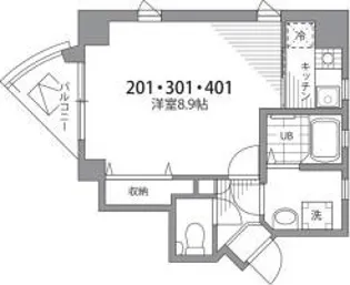 グランベネフィス巣鴨【2階】の間取り