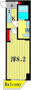 セナリオフォルム綾瀬【7階】の間取り