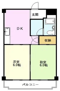 スカイハイツ日吉【2階】の間取り