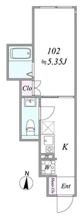 熊野前BASE【1階】の間取り