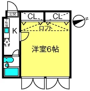 ジュネパレス春日部第8【2階】の間取り