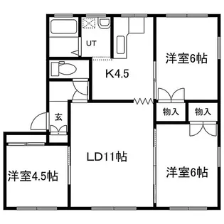 ロイヤル17【2階】の間取り