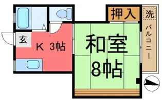 第一鳥益ビル【2階】の間取り