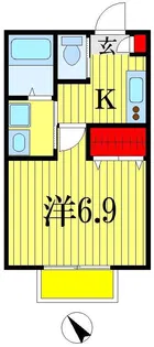 プラネアドール天台【1階】の間取り