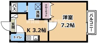 プリシェールキャッスル B棟【2階】の間取り