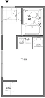 品川ハウス【1階】の間取り