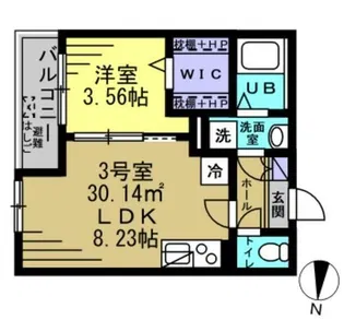 AJ新越谷【2階】の間取り