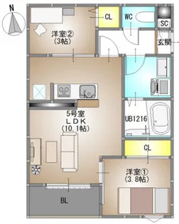 REGALEST ROIS【3階】の間取り