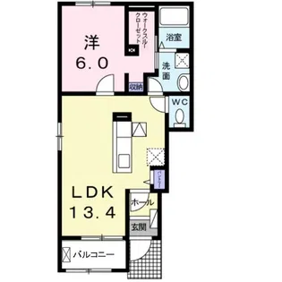 スマイルハウス B【1階】の間取り