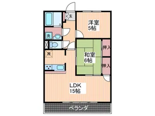 ヴィラ高須【4階】の間取り