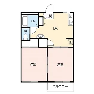 タウニー小林【1階】の間取り