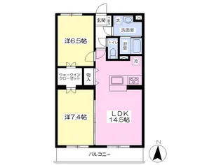ドルチェ ヴィータ【2階】の間取り