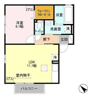 ヴィラ・ロワール【1階】の間取り