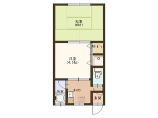 ハイツ千【2階】の間取り
