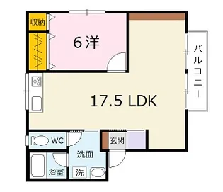 コーポラスみやもと C【2階】の間取り