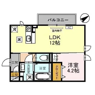 アルエット【1階】の間取り