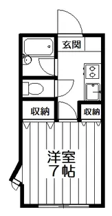 ハウスキャロット【1階】の間取り