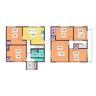 愛知県名古屋市港区多加良浦町4【一戸建】の間取り