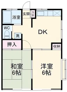金光都ハイツ【2階】の間取り