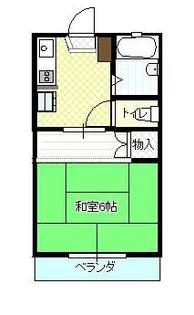 ハイム五十鈴【1階】の間取り